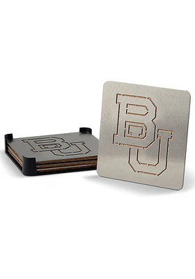 Baylor Bears 4 Pack Stainless Steel Boaster Coaster