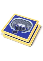 St Louis Blues 3D Stadium View Coaster - Black