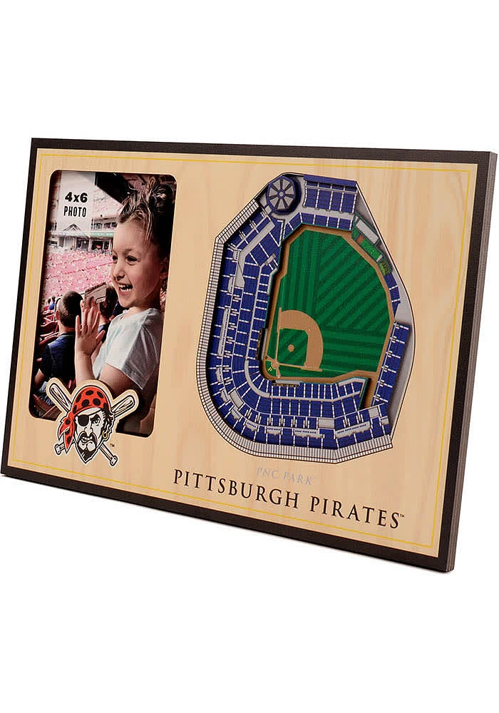 Pittsburgh Pirates Stadium View 4x6 Picture Frame - Black