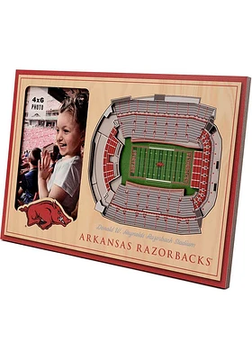 Arkansas Razorbacks Stadium View 4x6 Picture Frame - Black