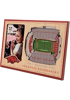 Arkansas Razorbacks Stadium View 4x6 Picture Frame - Black