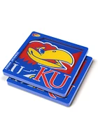 Kansas Jayhawks 3D Logo Series 2 Pack Coaster - Blue