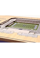 K-State Wildcats 5-Layer 3D Stadium View Wall Art - Purple