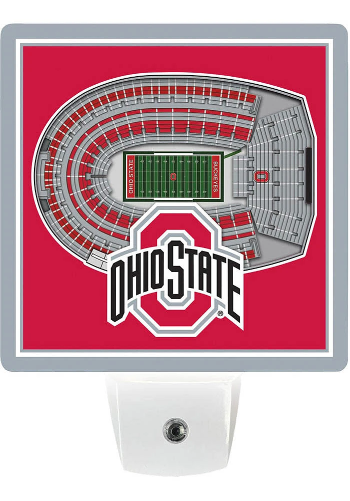 Ohio State Buckeyes 3D Stadium View Night Light