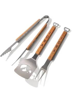 Iowa Hawkeyes 3 Piece Design BBQ Tool Set