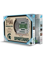Michigan State Spartans 3D Stadium View Wall Art - Green