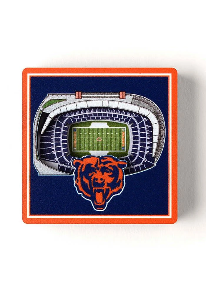 Chicago Bears 3D Stadium View Magnet