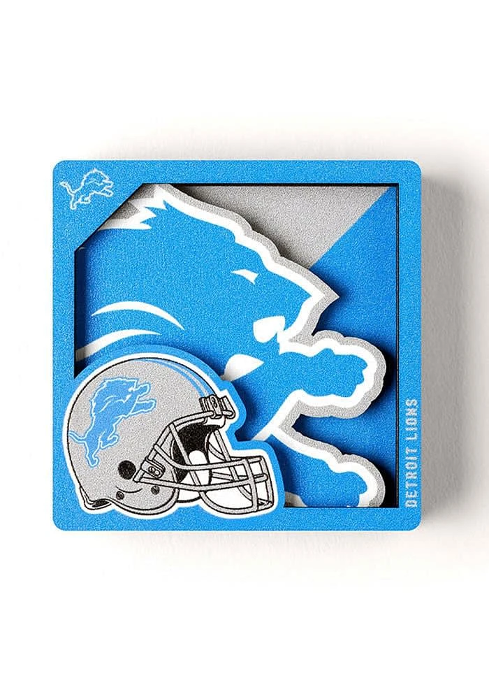Detroit Lions 3D Logo Magnet