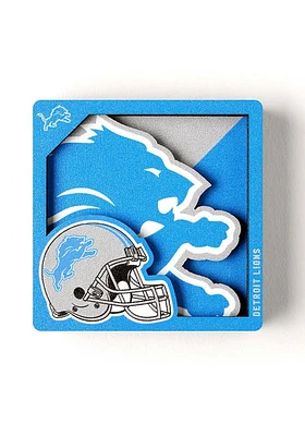 Detroit Lions 3D Logo Magnet