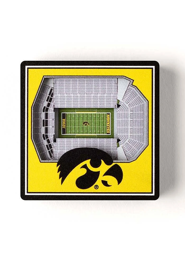 Iowa Hawkeyes 3D Stadium View Magnet