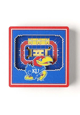 Kansas Jayhawks 3D Stadium View Magnet