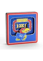 Kansas Jayhawks 3D Stadium View Magnet
