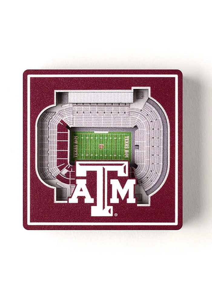 Texas A&M Aggies 3D Stadium View Magnet