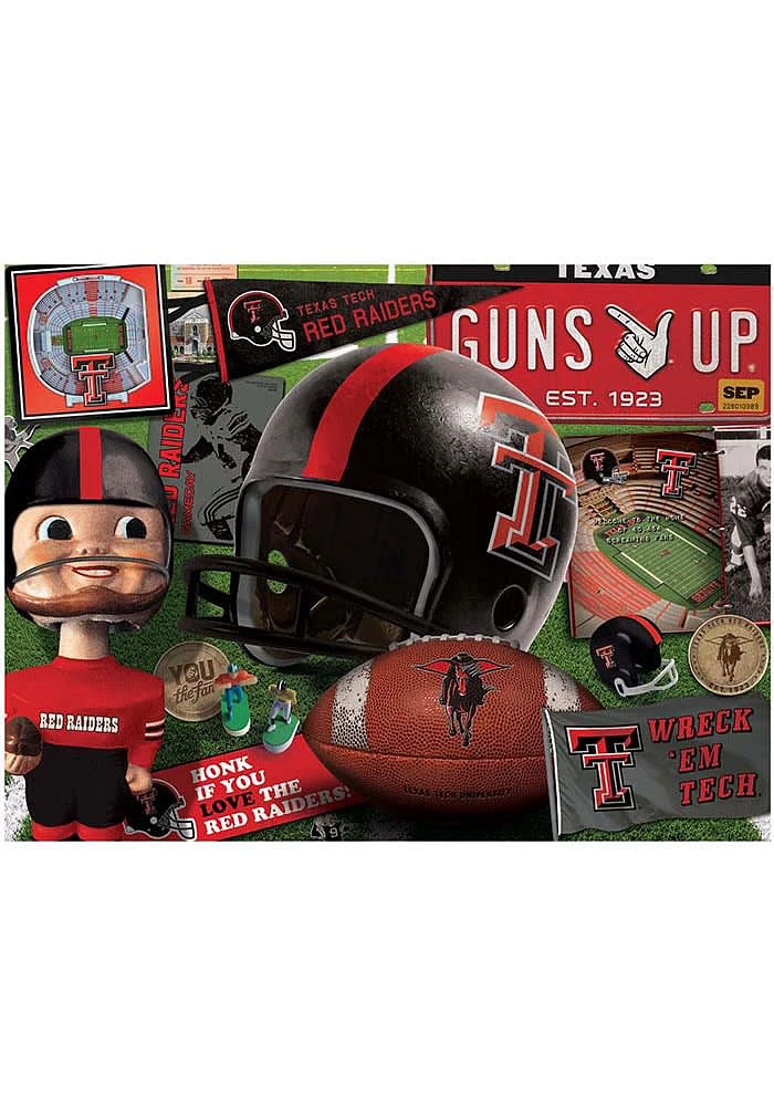 Texas Tech Red Raiders Retro Puzzle