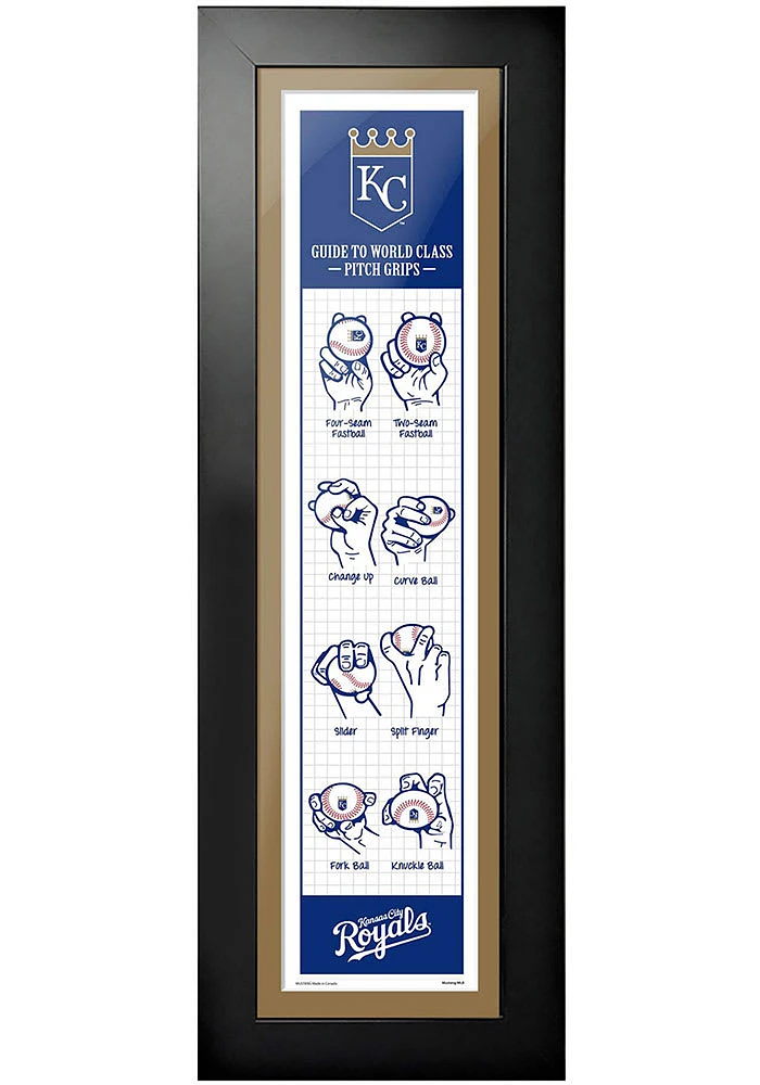 Kansas City Royals 24x8 Pitch Grip Series Picture Frame
