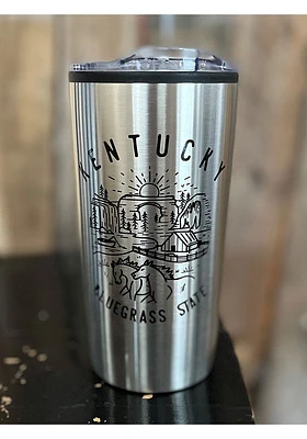 Kentucky Line Art 20 oz Stainless Steel Tumbler - Black