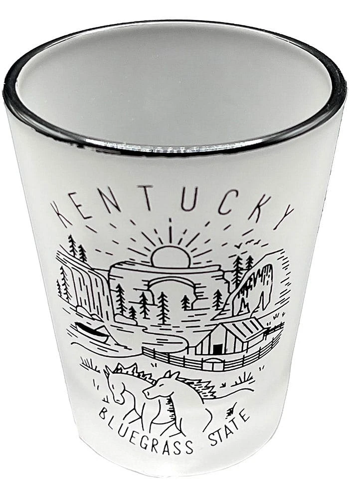 Kentucky Line Art Shot Glass