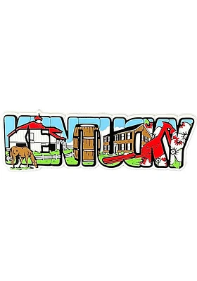 Kentucky Block Letter Magnet