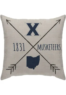 Xavier Musketeers Cross Arrow Canvas Pillow