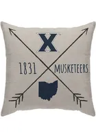 Xavier Musketeers Cross Arrow Canvas Pillow