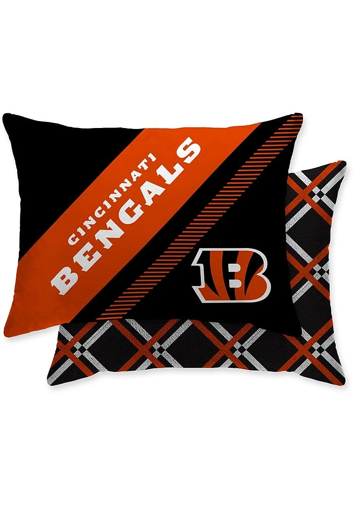 Cincinnati Bengals Diamond Diagonal Pillow