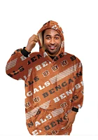 Cincinnati Bengals Repeat Logo Hoodie Sherpa Blanket