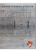 KH Sports Fan Oklahoma State Cowboys Seating Chart Sign - Grey