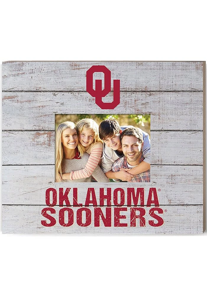 Oklahoma Sooners Team Spirit Picture Frame - White