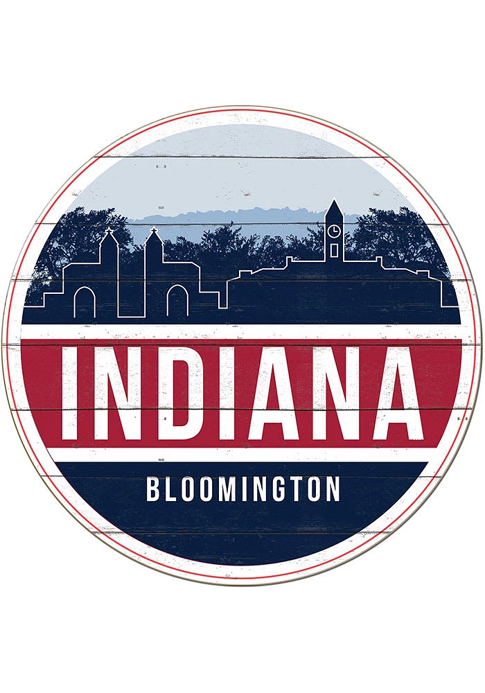 KH Sports Fan Indiana Hoosiers Uscape Circle Sign Sign