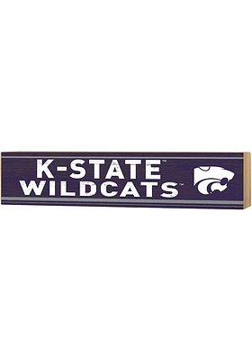 KH Sports Fan K-State Wildcats Spirit Block Sign - Purple