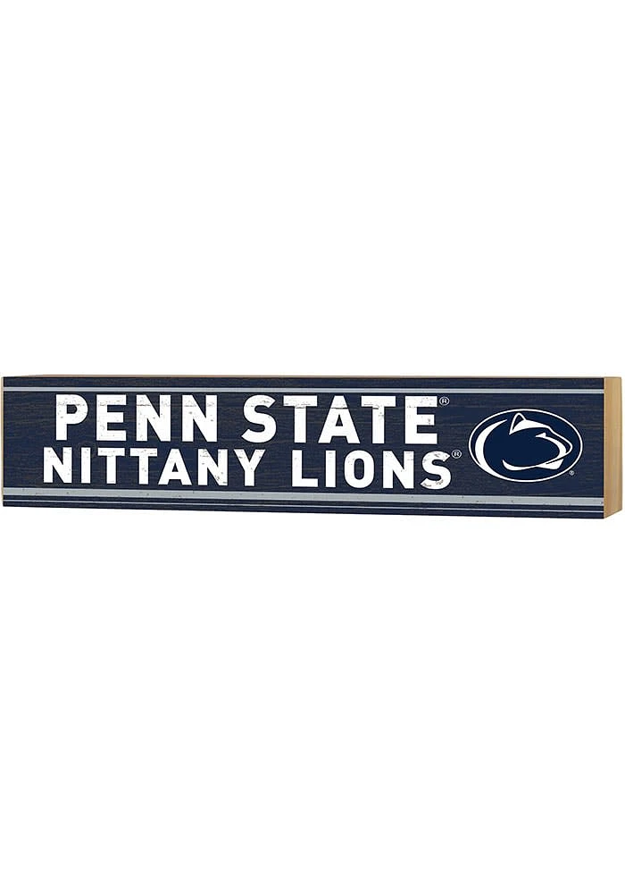 KH Sports Fan Penn State Nittany Lions Spirit Block Sign - Blue