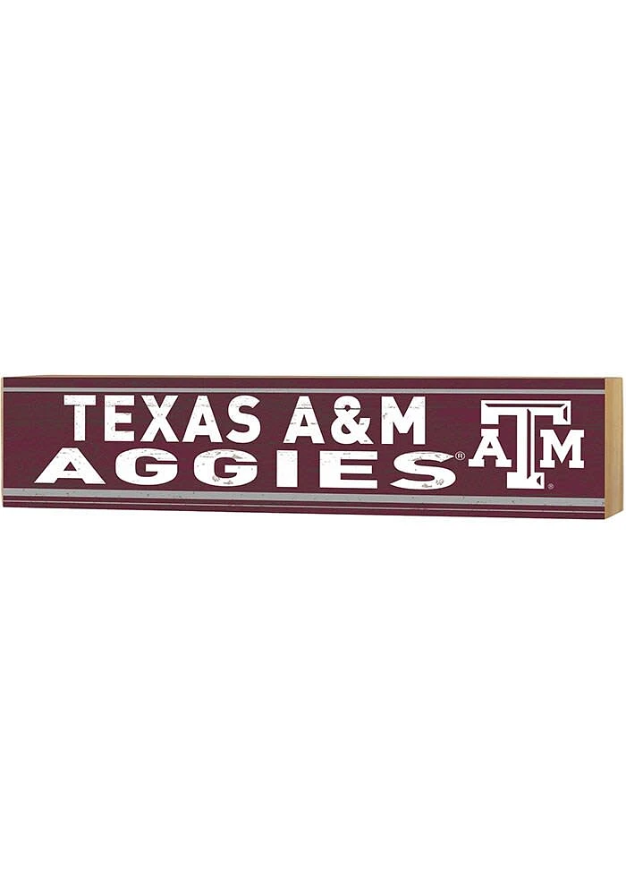 KH Sports Fan Texas A&M Aggies Spirit Block Sign - Red
