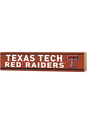 KH Sports Fan Texas Tech Red Raiders Spirit Block Sign - Red