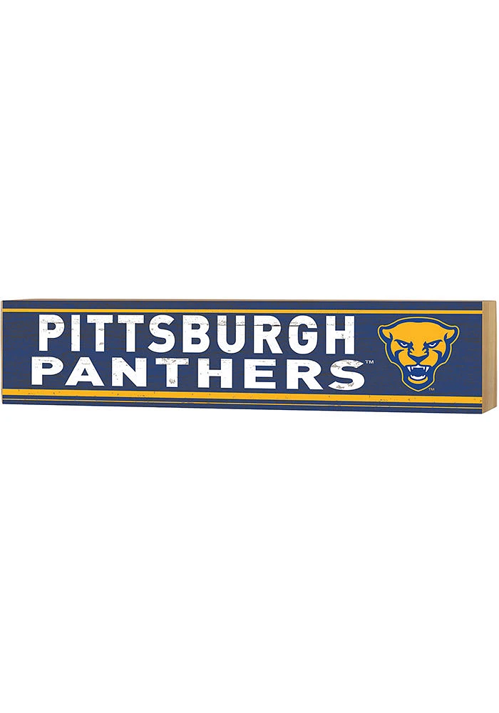 KH Sports Fan Pitt Panthers Spirit Block Sign - Blue