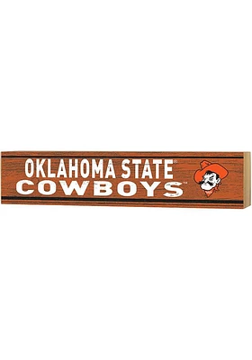 KH Sports Fan Oklahoma State Cowboys Spirit Block Sign - Orange