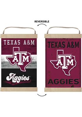 KH Sports Fan Texas A&M Aggies Reversible Banner Sign - Maroon