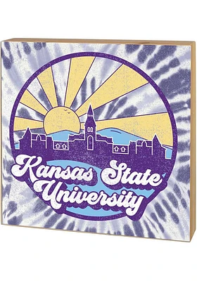 KH Sports Fan K-State Wildcats Skyline Block Sign