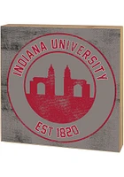 KH Sports Fan Indiana Hoosiers Skyline Block Sign