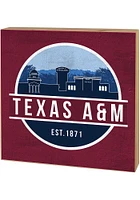 KH Sports Fan Texas A&M Aggies Skyline Block Sign