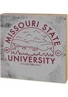KH Sports Fan Missouri State Bears Skyline Block Sign - Grey