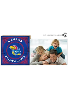 Kansas Jayhawks Floating Sign Picture Frame - Blue