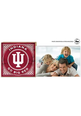 Indiana Hoosiers Floating Sign Picture Frame - Crimson