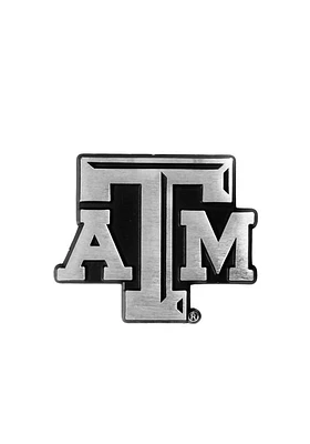 Texas A&M Aggies Stainless Steel Car Emblem - Silver