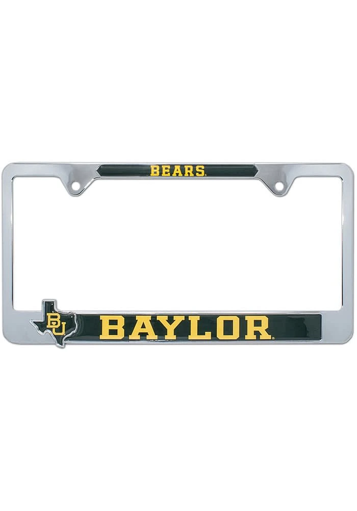Baylor Bears State Pride License Plate Frame - Grey