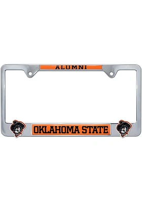 Oklahoma State Cowboys 3D Alumni Logo License Plate Frame - Orange