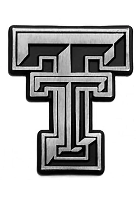 Texas Tech Red Raiders Chrome Car Emblem - Silver