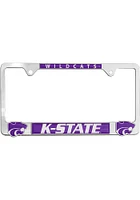 K-State Wildcats 3D Logo License Plate Frame - Grey