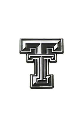 Texas Tech Red Raiders Chrome Graphic Car Emblem - Silver