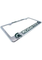 Michigan State Spartans 3D Logo License Plate Frame - Grey