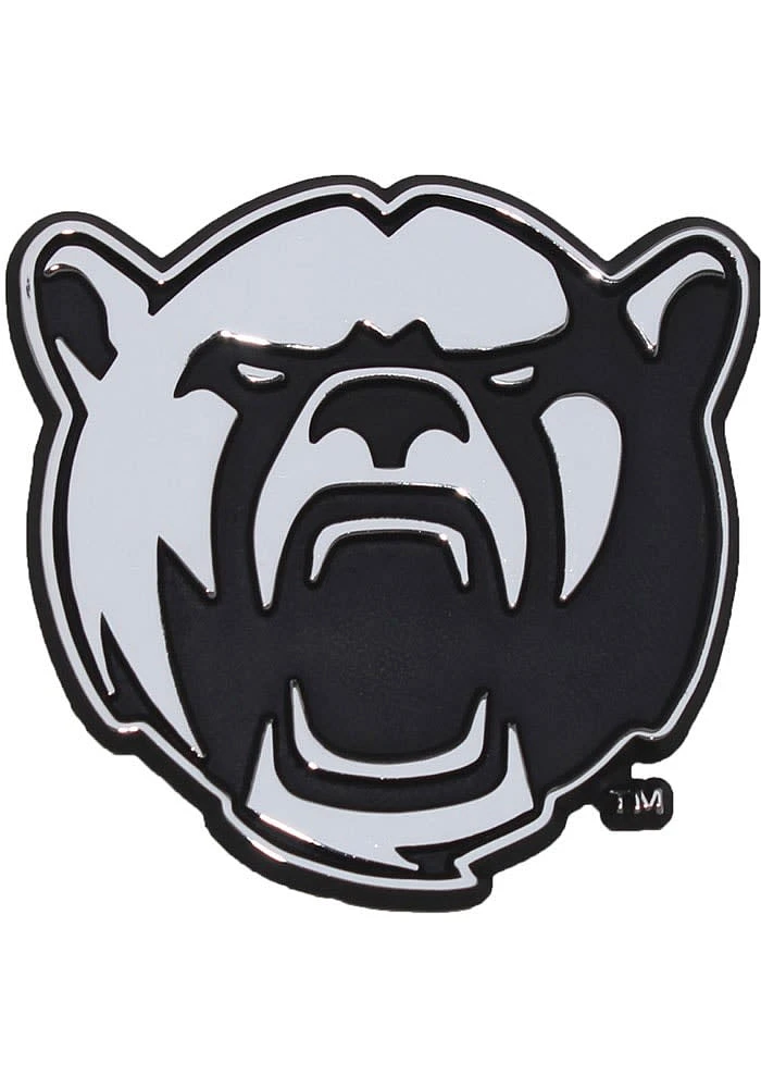 Baylor Bears Mascot Chrome Car Emblem - Silver